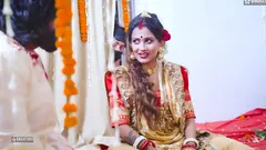 Desi Newly Married Starsudipa Fucked by a Man Infront of Husband and Turns Into a Hardcore Threesome. Hindi Audio