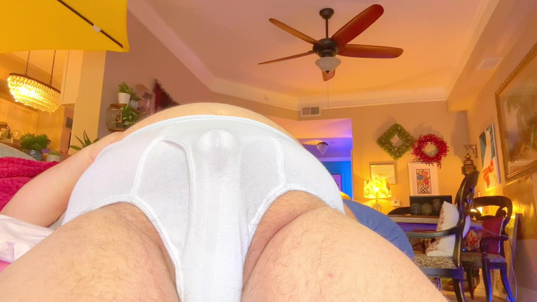 Hand-Free-Daddy-Chub: Bụng khổng lồ và bộ ngực người đàn ông với một quả...