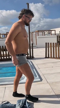 Pee Desperation in the Hot Tub