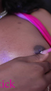 Sexy Black Trans Woman Jerks Her Girl Dick