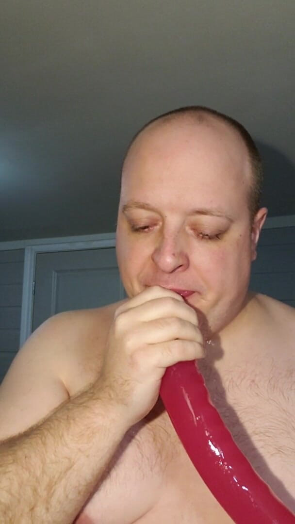 Charlieboy69: Deepthroat Huge 18 Inch Double Dildo