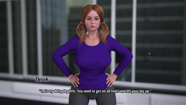 Gaming vision: Mi linda compañera de cuarto 2 jugando con escena de sexo -...