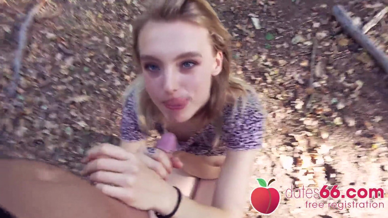 Dates66: Outdoor boning for cute teen Lily Ray! (English)