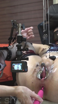 Kinky Slavedoll R Vol.008 Close-up: Pussy Vacuum...massive Squirting with Anal Dildo...suction Cup Accumulating Juice...