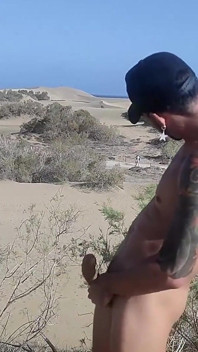 Exhib & muie pentru un străin în dune - Gran Canaria, Maspalomas!!