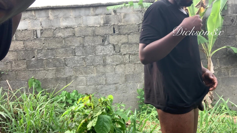 Dickass3x: Stále na venkovní šukání zezadu s mým ebenovým chlapem