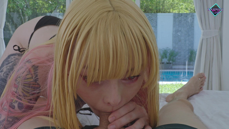 Karneli Bandi: Marin Kitagawa melompat ke atas zakar besar dengan butty berair,...