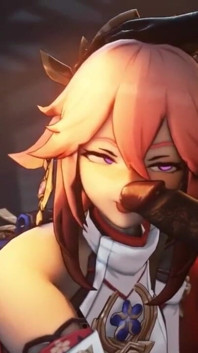 Yae Miko Worship's a Big Hilichurl Cock and Kisses It Passionately Genshin Impact 60 Fps HD