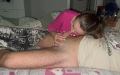 Blowjob in the Morning and Cum in Mouth - Deepthroat