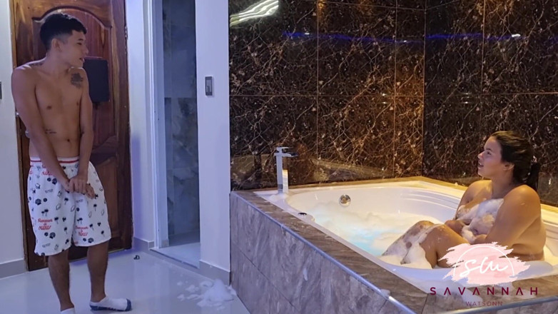 Savannah Watson: Couple Having Sex in the Jacuzzi in Their Parents' Master...