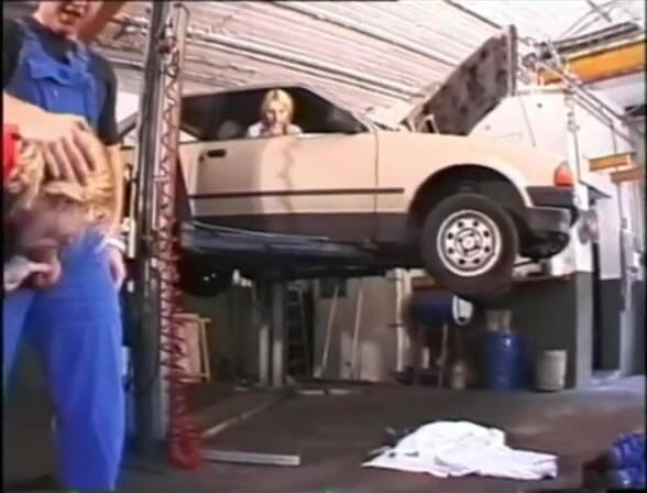 Genuine XXX: Crazy cum sluts fuck team of mechanics part 1