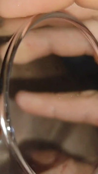 Big Creamy Load in the Crystal Glass.