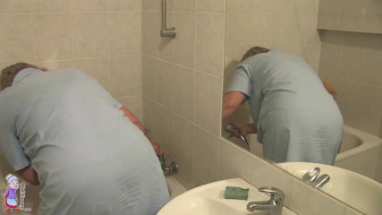 Aged Love: Oldnanny-Hermine, an old fat hairy pussy lady deserves nice lesbo...