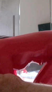MILF in Latex Catsuit Gives Blowjob and Swallows Cum
