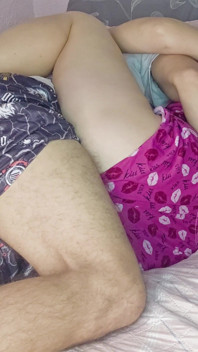 My Stepsister Gives Me an Erection When She Hugs Me While We Share a Bed