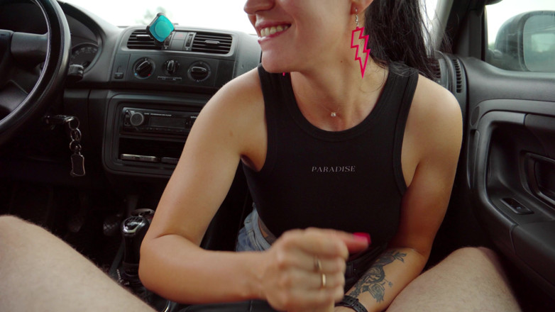 YSP Studio: Spontaneous Car Blowjob &amp; Full Swallow