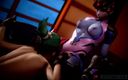 The fox 3D: Overwatch Widowmaker &amp;amp; Kiriko lésbica por Monarchnsfw (animação com som) 3D Hentai Porn...