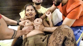 Three Boys with a Desi Girl, Hardcore Foursome.