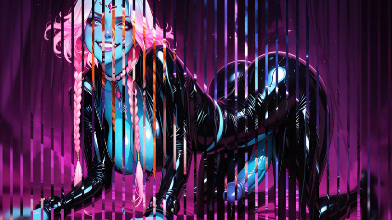 TransLure: Obsidian Futa Empress Catsuit Fuck Huge Cock Slap High Resolution...