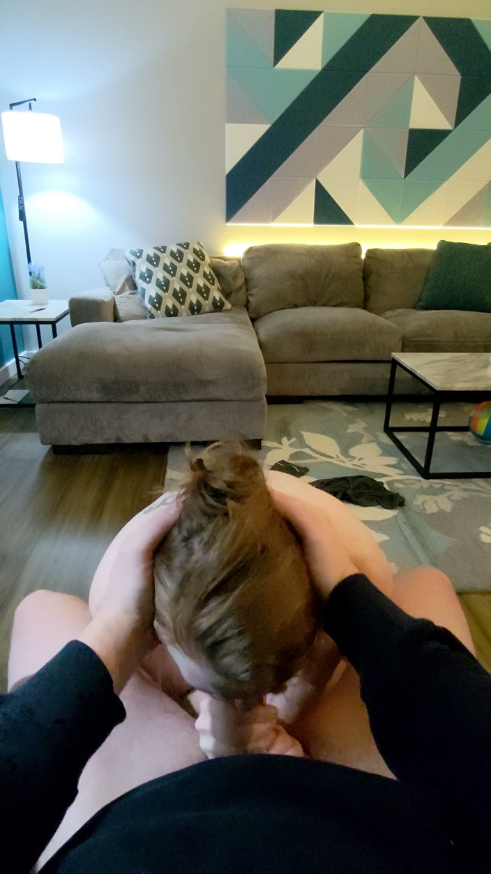 Jess and James TOYST: Sex Tape 46 - Christmas Blowjob in His Morning Coffee Chair