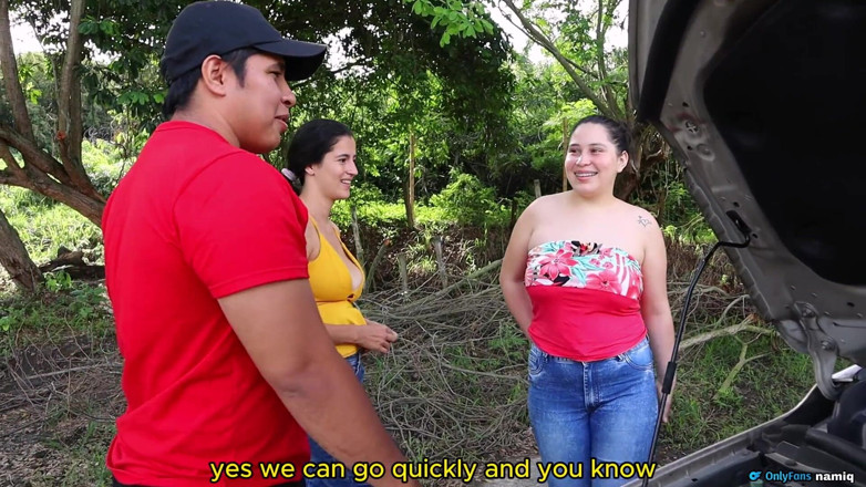 Solo_incognita: Friends Reward the Mechanic with Their Big Tits