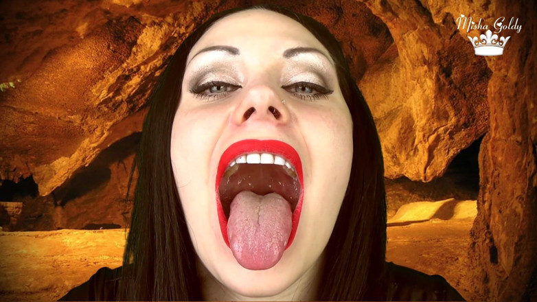Goddess Misha Goldy: Vârcolac flămând vrea să te consume în viață (vedere la persoana 1, gură,...