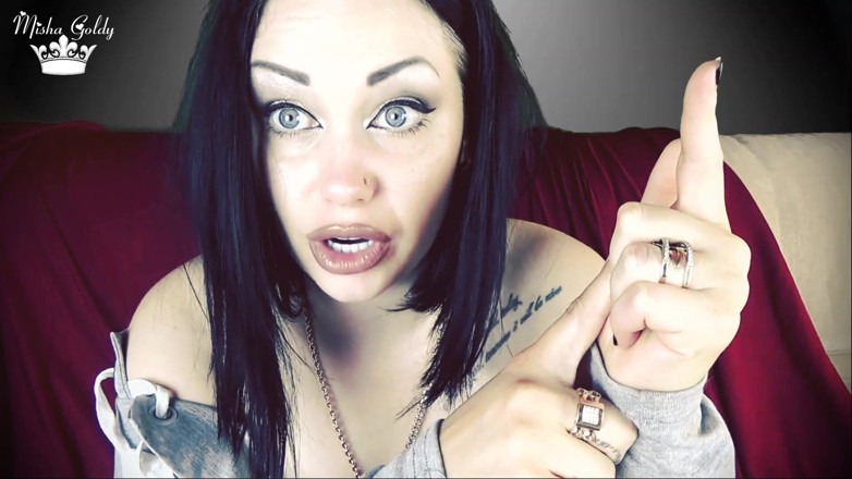 Goddess Misha Goldy: Me and your wife leaving your tiny cock