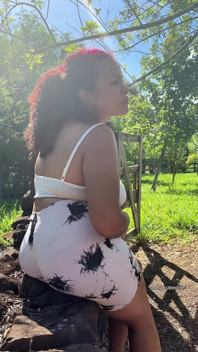 Can't Stop Farting During Trail Walk Outdoor Public Farts Chubby Girl