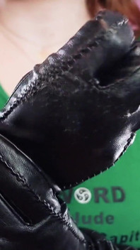 Asmr: My Very Old Vegan-leather Gloves - Sfw Sounding Fetish Video