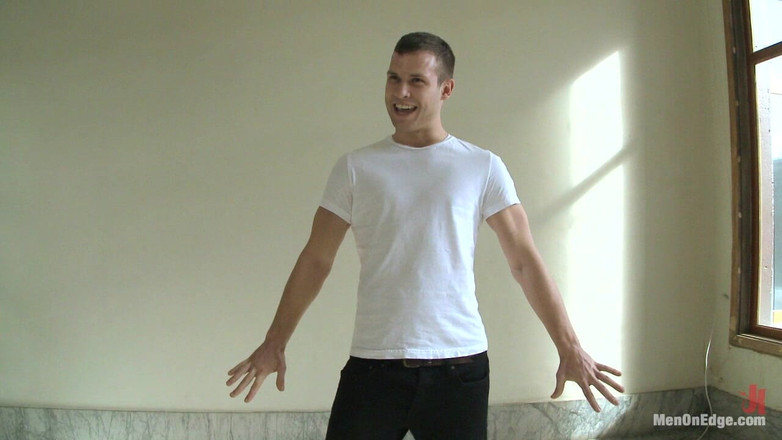 Men on Edge: Hot Stud Hayden Richards Bound and Edged for First Time