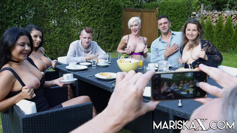 Mariska x: MARISKAX Naughty foursome with Nelly and Tanya
