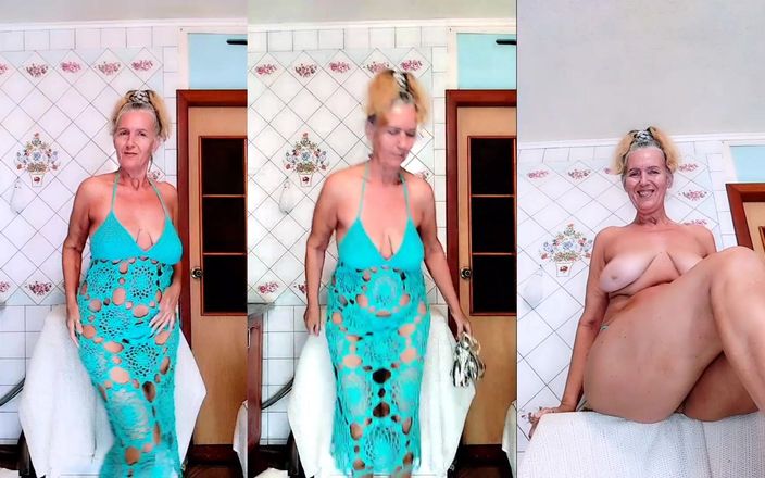 Lukerya: Striptease divertido de una ama de casa caliente en la...