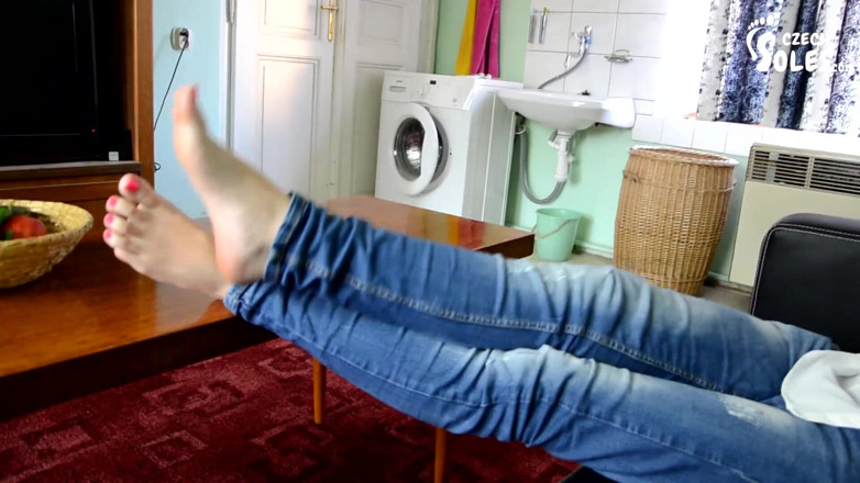 Czech Soles - foot fetish content: Saleswoman foot control