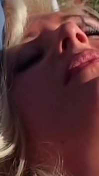Busty Blonde MILF Gets Pounded Deep on Patio Chair