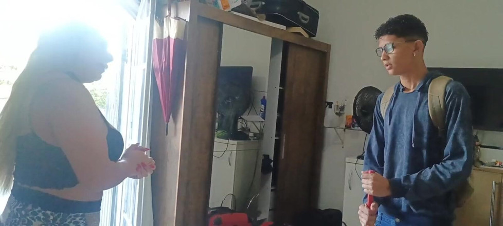 erickrosaoficial: My Stepmom Punished Me, I Watched Her in the Shower...