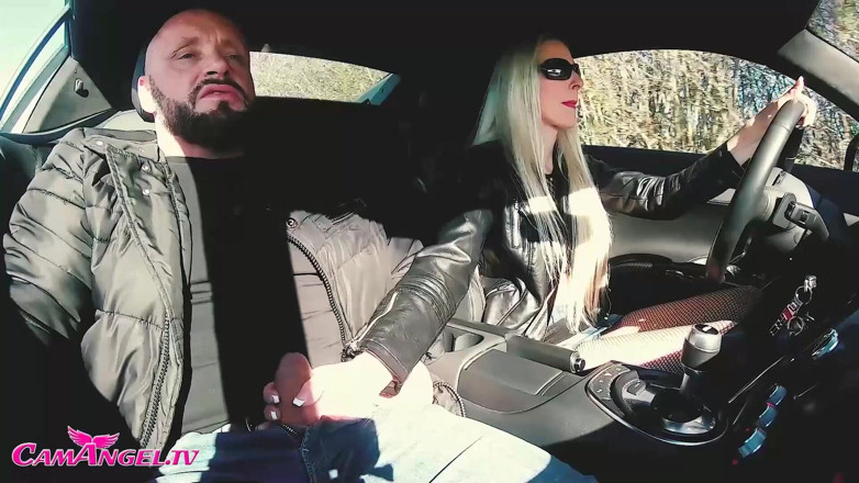 CamAngel: Audi R8 test drive &amp; outdoor porn
