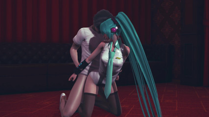 Waifu club 3D: Miku zerżnięta w dupę w klubie ze striptizem