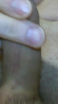 I jerk off and massage my balls with my sperm