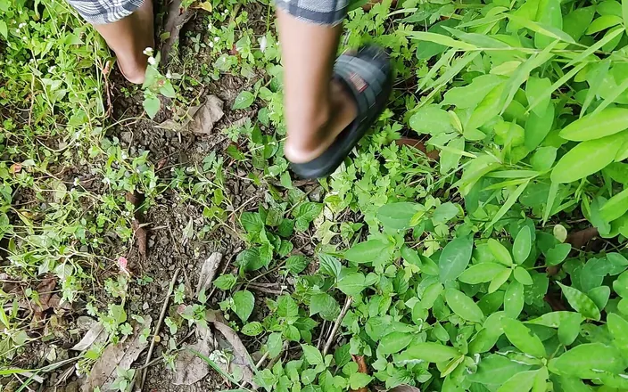 ChickenPuti: Neighbor Brought Girlfriend to the Jungle and Fuck Her