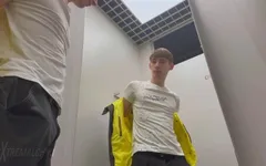 Fitting Room Naked Twink Masturbation