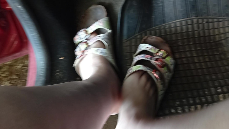 tammara big: Trappen met Birkenstock-schoenen