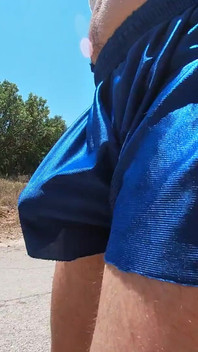 My Cock Allways Manage to Scape From My Tight Shorts Like a Prisoner