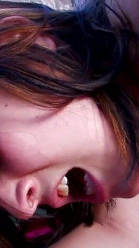 College girl gets deepthroat and anal fuck outdoors