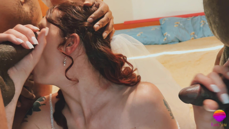 Kapri Sun: TS Bride Gets Gangbanged by 3 BBC
