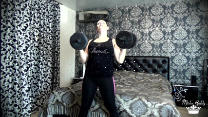 Goddess Misha Goldy: Beating my last weight lifting challenge! More than 50 times per...
