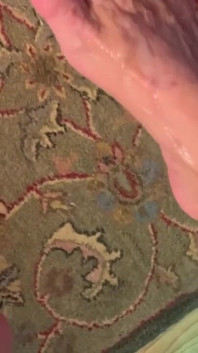 Cum on Stepaunt's Feet with Red Nails and Anklet JOI Dirty Talk MILF GILF Footjob