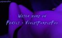 Violet Purple Fox: O fată într-o mască adoră să sugă pula