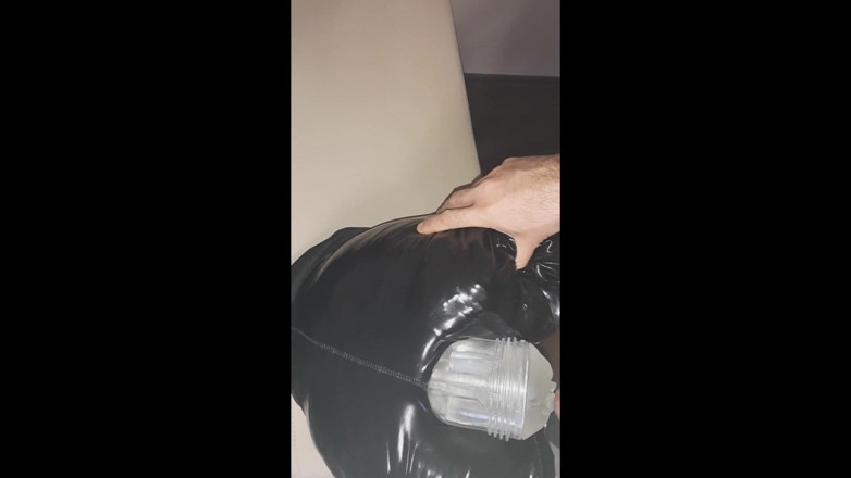 Naxy: Couro rabo fleshlight fodido