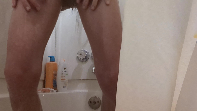 Pantyhose Jasmine: Våt tan strumpbyxor i duschen