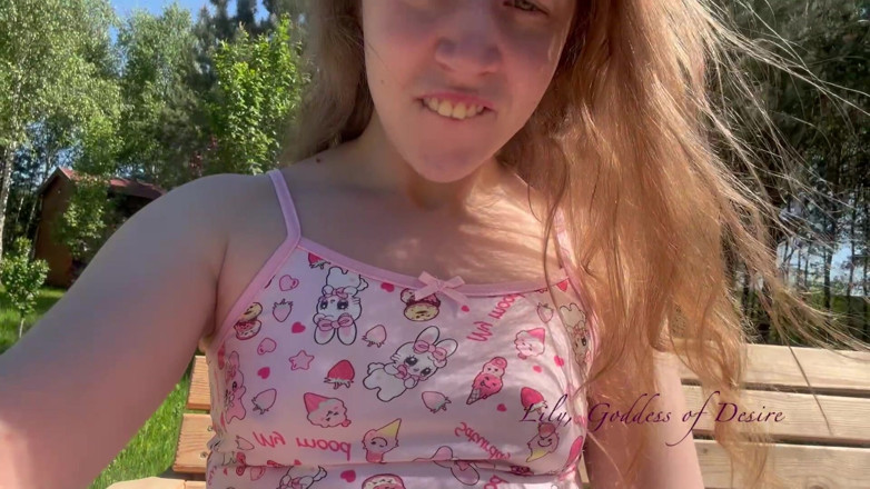 Lily, Goddess of Desire: Stepdaughter in college Uniform Makes You Sit at Her Feet...